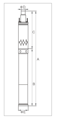 3.5 4QGD 240V डीप वेल सबमर्सिबल पंप